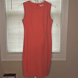 Peach Calvin Klein Cocktail Dress
